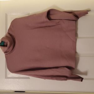 Pink Rose Vintage Turtle Neck Sweater